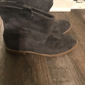 Gray booties